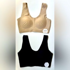 Belly Bandit maternity scoop anti bra in tan and black